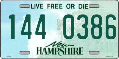 NH license plate 1440386