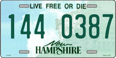 NH license plate 1440387