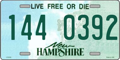 NH license plate 1440392