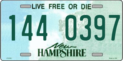 NH license plate 1440397