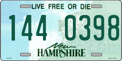 NH license plate 1440398