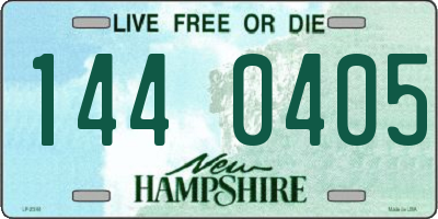 NH license plate 1440405