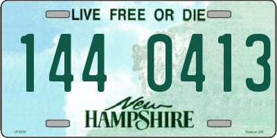 NH license plate 1440413