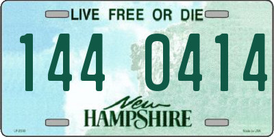 NH license plate 1440414