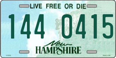 NH license plate 1440415