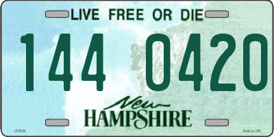 NH license plate 1440420
