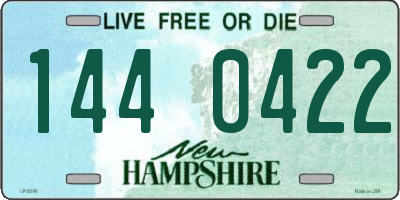 NH license plate 1440422