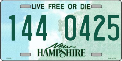 NH license plate 1440425
