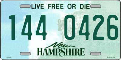 NH license plate 1440426