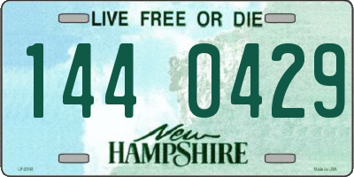 NH license plate 1440429