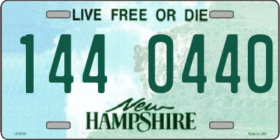 NH license plate 1440440