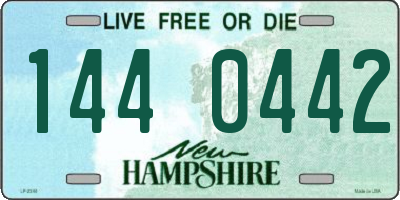 NH license plate 1440442