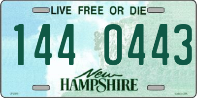 NH license plate 1440443