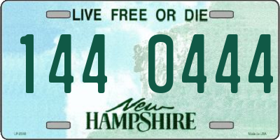 NH license plate 1440444