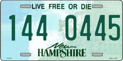 NH license plate 1440445
