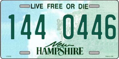 NH license plate 1440446