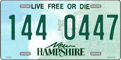 NH license plate 1440447