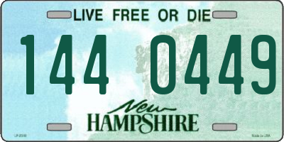 NH license plate 1440449