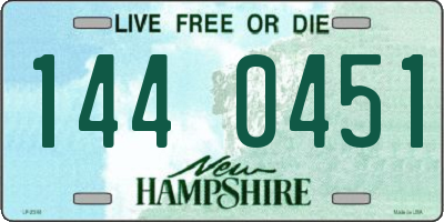 NH license plate 1440451