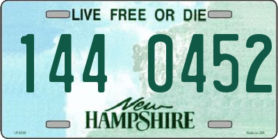 NH license plate 1440452