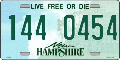 NH license plate 1440454