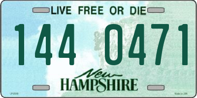 NH license plate 1440471