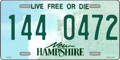 NH license plate 1440472