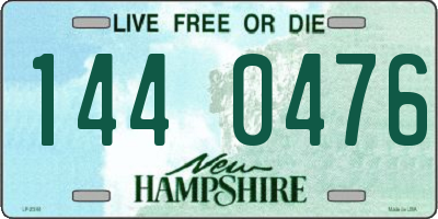 NH license plate 1440476