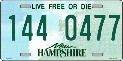 NH license plate 1440477