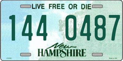NH license plate 1440487