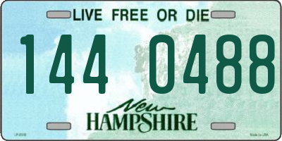 NH license plate 1440488