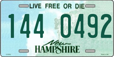 NH license plate 1440492