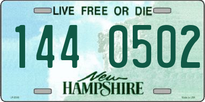 NH license plate 1440502