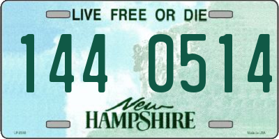 NH license plate 1440514
