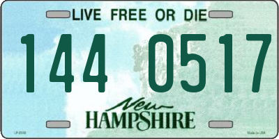 NH license plate 1440517