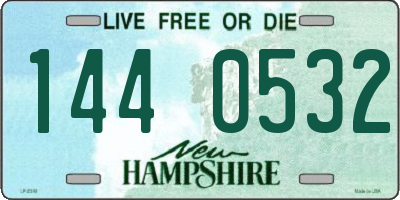 NH license plate 1440532