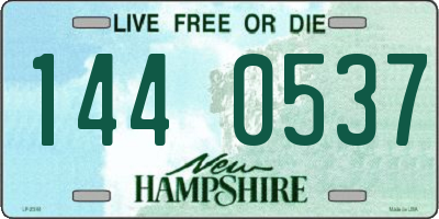 NH license plate 1440537