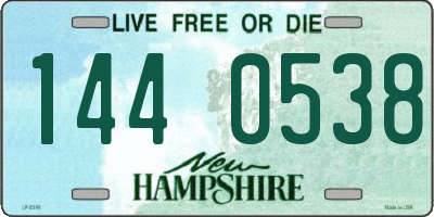 NH license plate 1440538