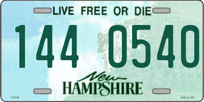 NH license plate 1440540
