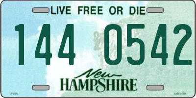 NH license plate 1440542