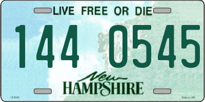 NH license plate 1440545