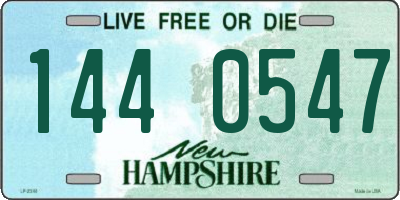 NH license plate 1440547