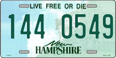 NH license plate 1440549