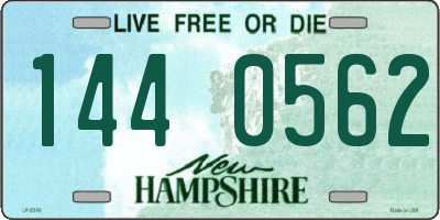NH license plate 1440562