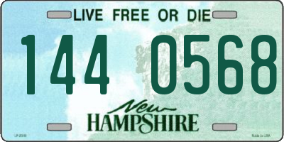 NH license plate 1440568
