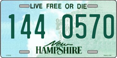 NH license plate 1440570