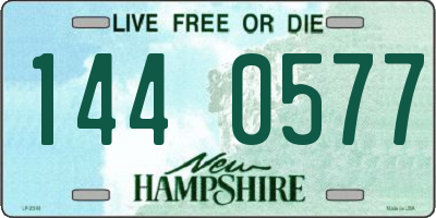 NH license plate 1440577