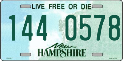 NH license plate 1440578