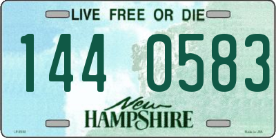 NH license plate 1440583