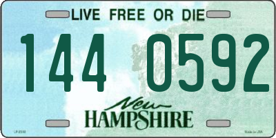 NH license plate 1440592